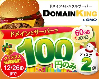ドメインキング クリスマス限定