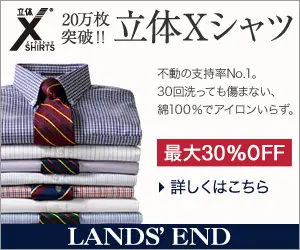 LANDS' END 立体Xシャツ