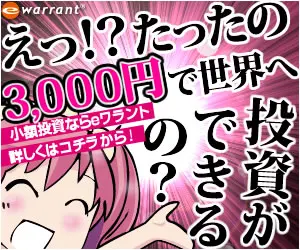 えっ!?たったの3,000円で世界へ投資ができるの？