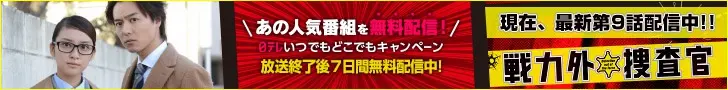 戦力外捜査官 あの人気番組を無料配信！