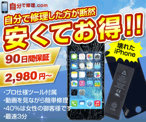 壊れたiPhone 自分で修理した方が断然安くてお得!! 自分で修理.com