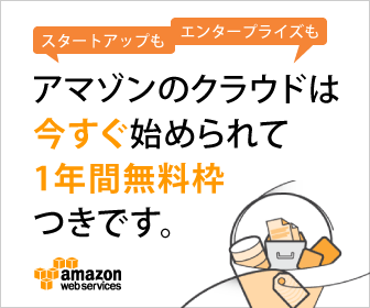 アマゾンのクラウドは今すぐ始められて1年間無料枠つきです。