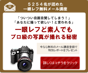 一眼レフど素人でもプロ級の写真が撮れる秘密 一眼レフ無料メール講座