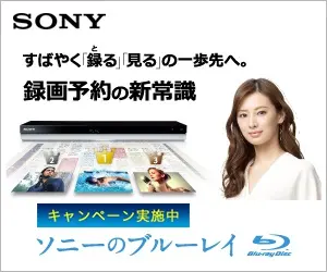 録画予約の新常識 ソニーのブルーレイ