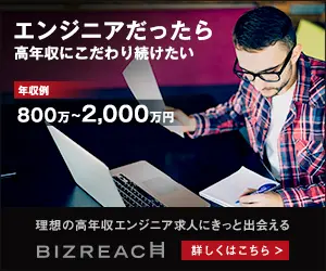 エンジニアだったら高年収にこだわり続けたい BIZREACH