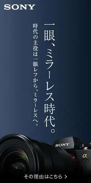 一眼、ミラーレス時代。SONY