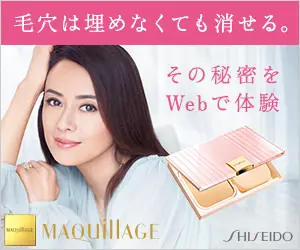 毛穴は埋めなくても消せる。SHISEIDO MAQuillAGE
