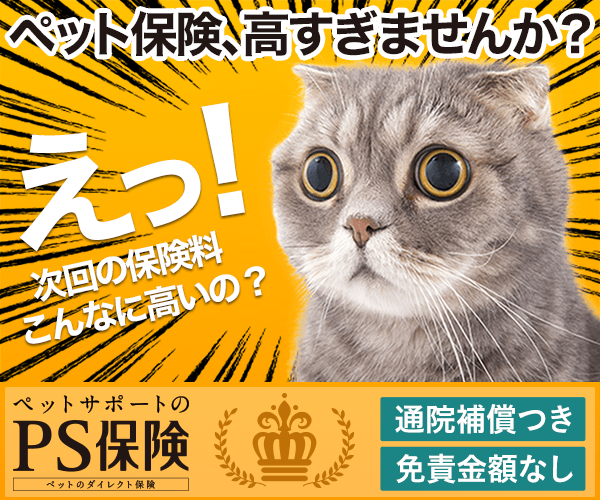 えっ！次回の保険料こんなに高いの？ペットサポートのPS保険